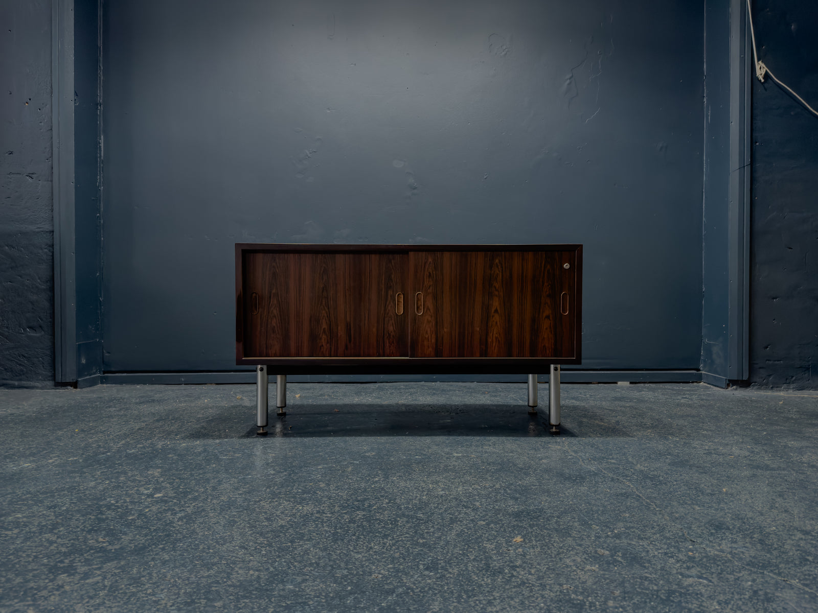 Rosewood Sideboard with Metal Legs