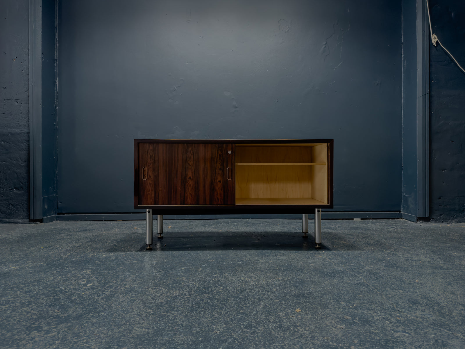 Rosewood Sideboard with Metal Legs