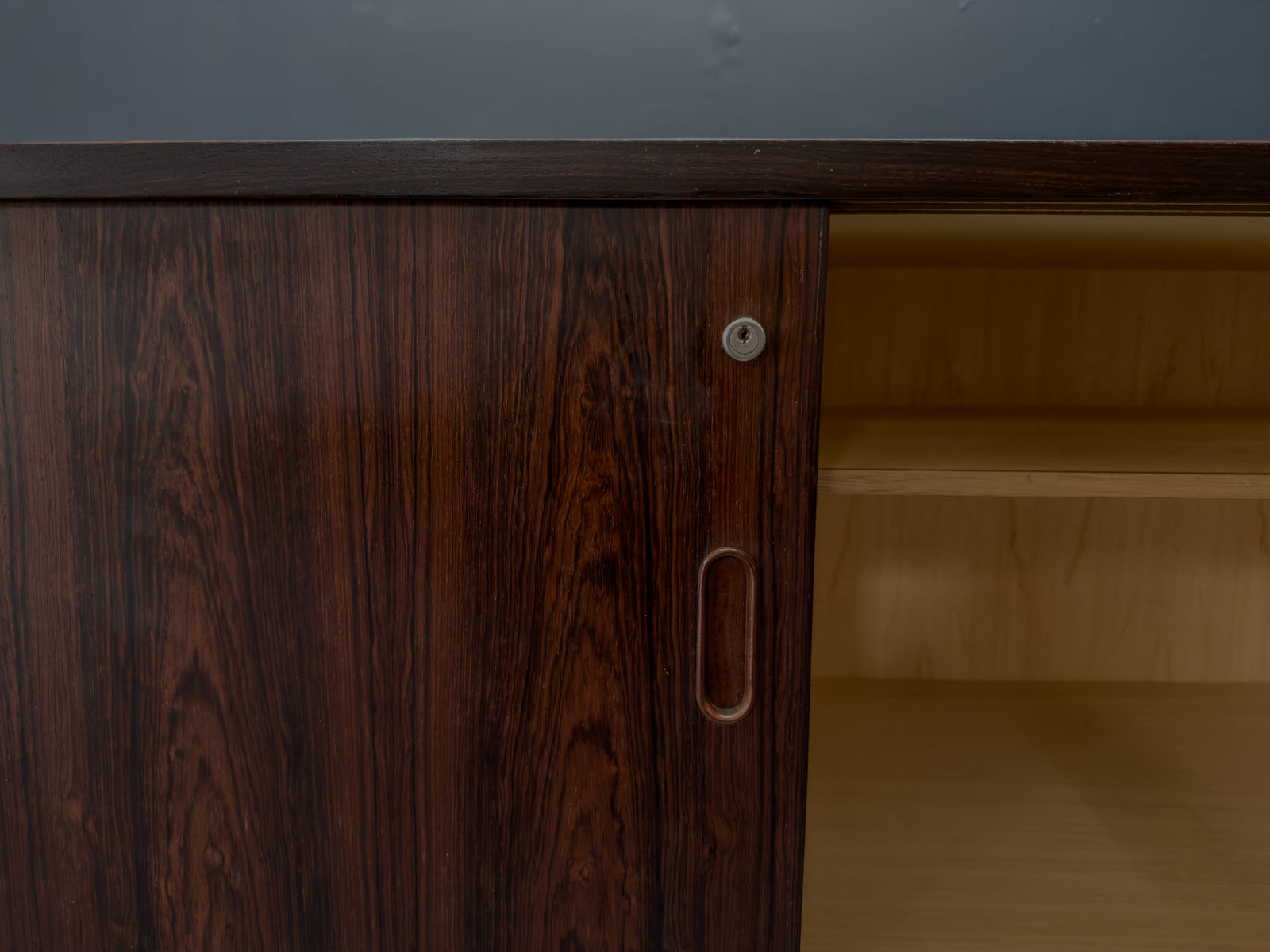 Rosewood Sideboard with Metal Legs