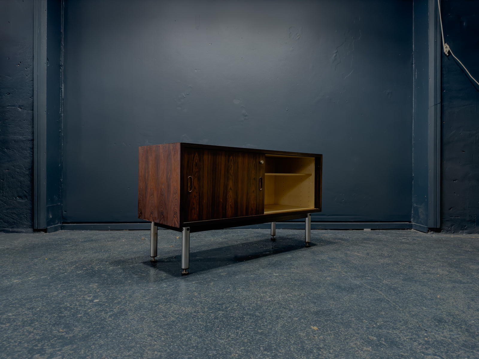 Rosewood Sideboard with Metal Legs