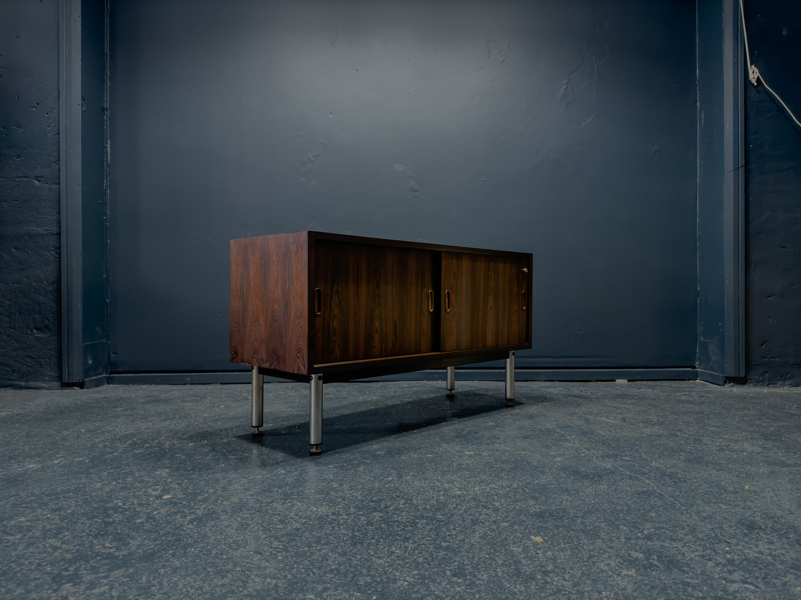 Rosewood Sideboard with Metal Legs