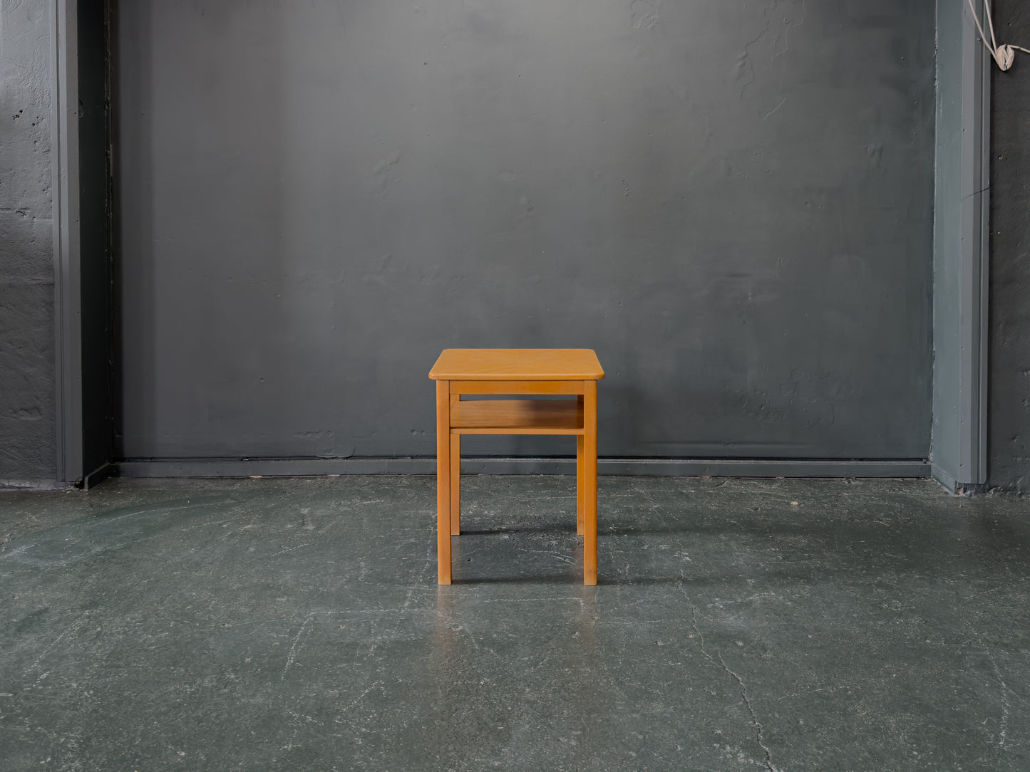 Squared Elm Side Table