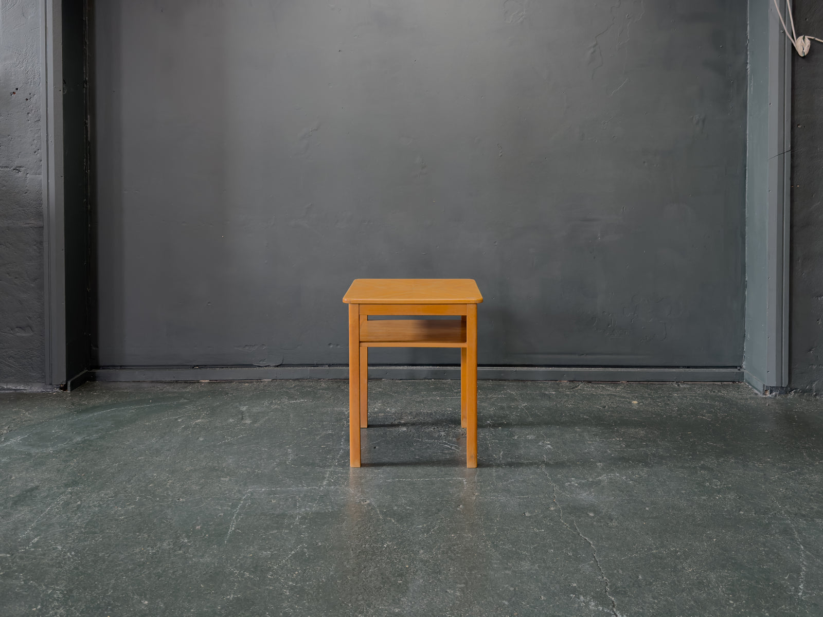 Squared Elm Side Table