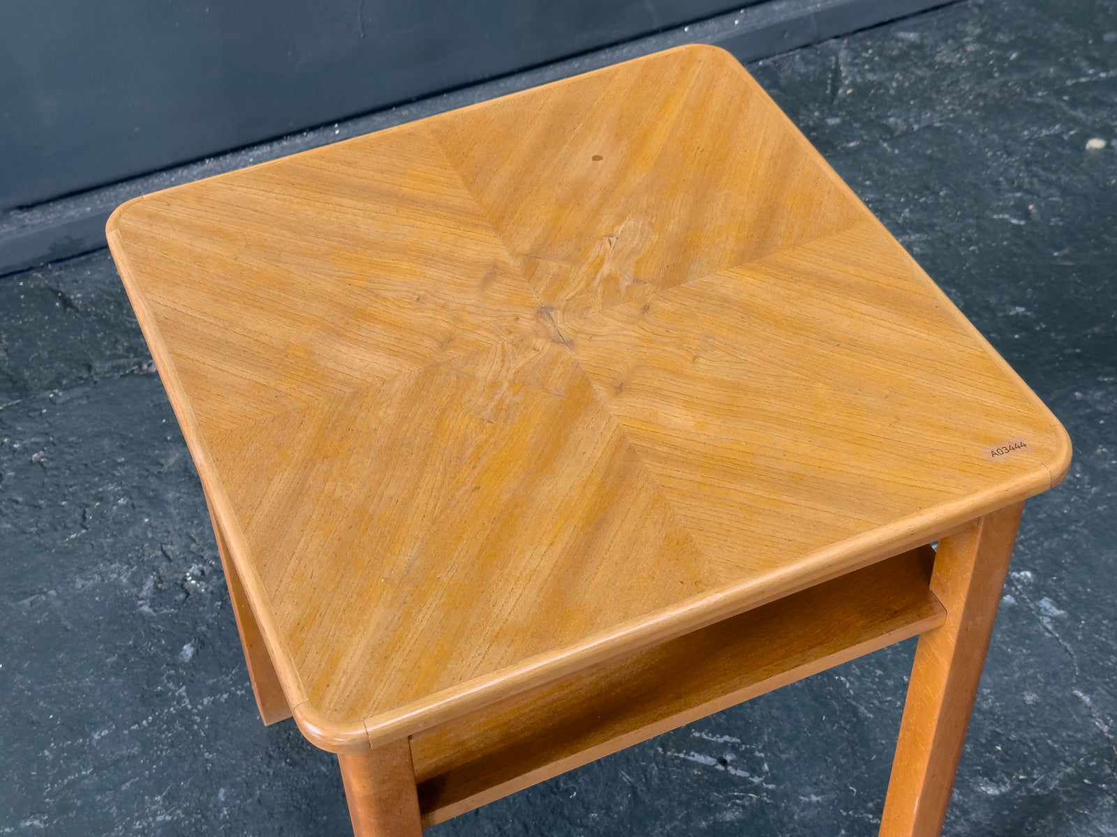 Squared Elm Side Table