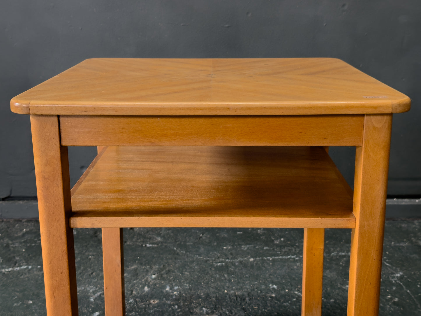 Squared Elm Side Table