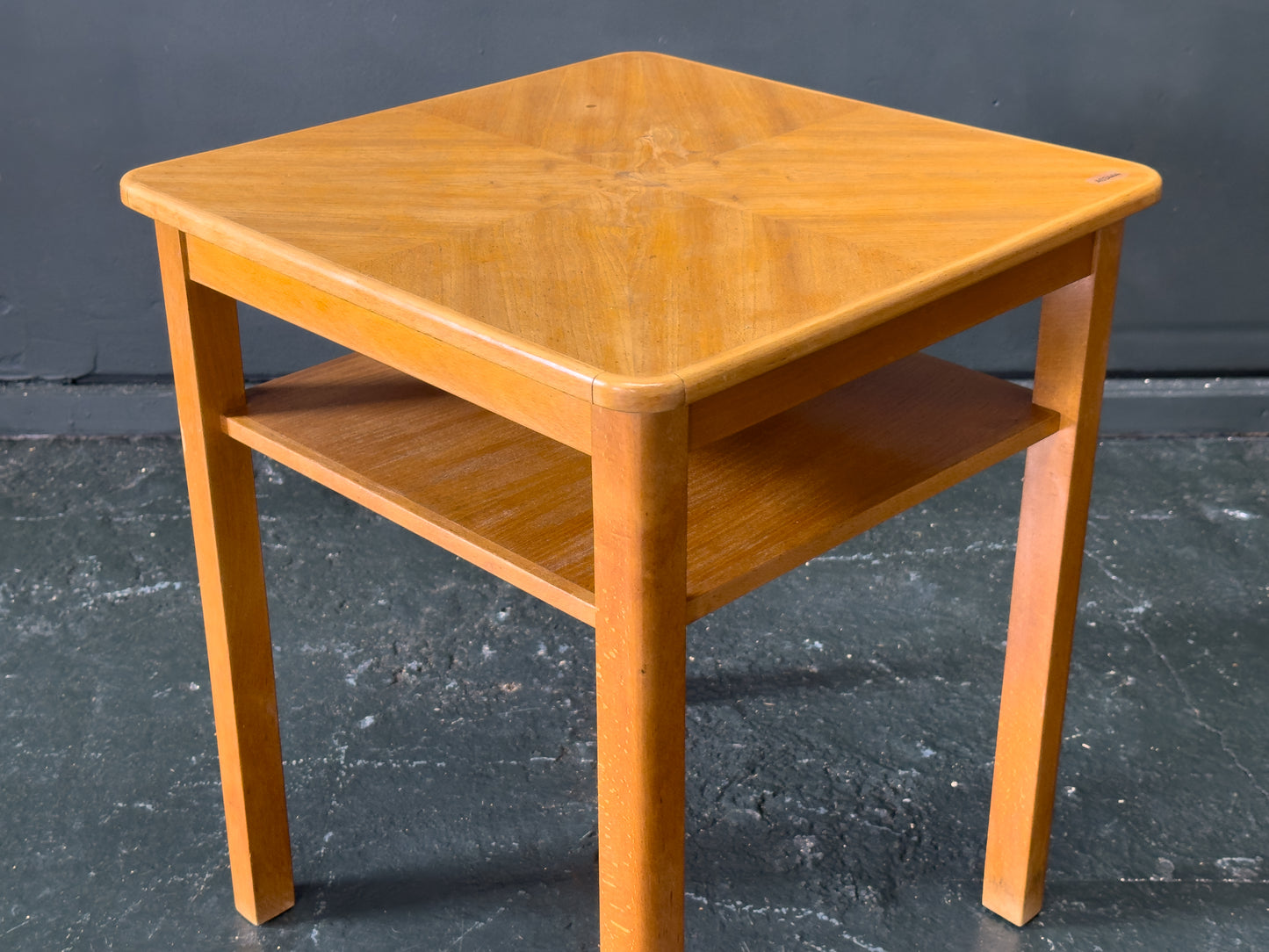 Squared Elm Side Table