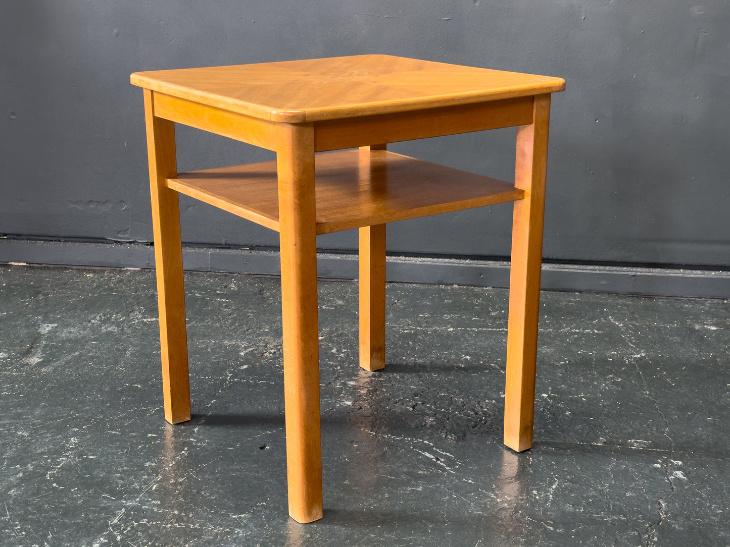 Squared Elm Side Table