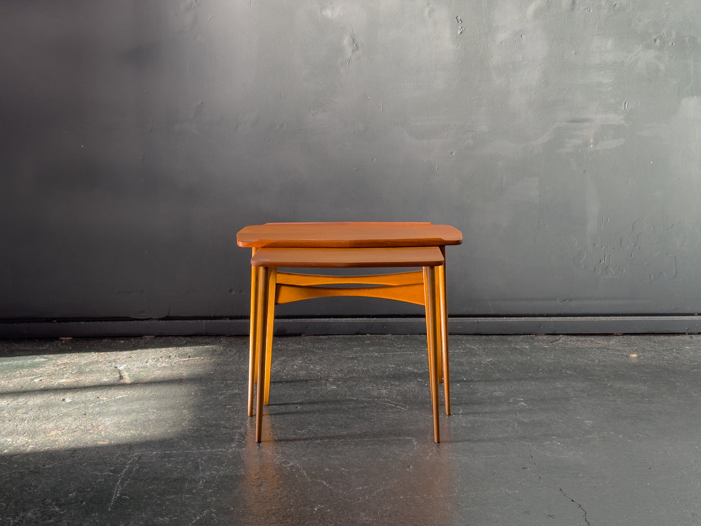 Teak Nesting Tables by Hovmand-Olsen for Mogens Kold