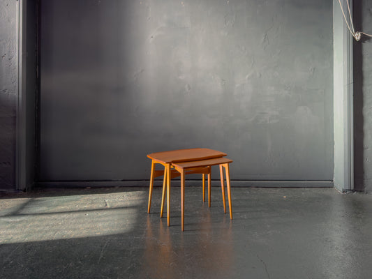 Teak Nesting Tables by Hovmand-Olsen for Mogens Kold