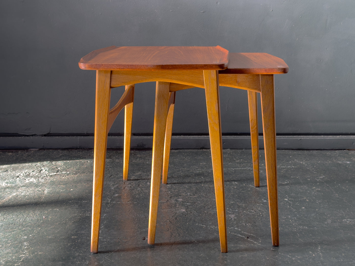 Teak Nesting Tables by Hovmand-Olsen for Mogens Kold