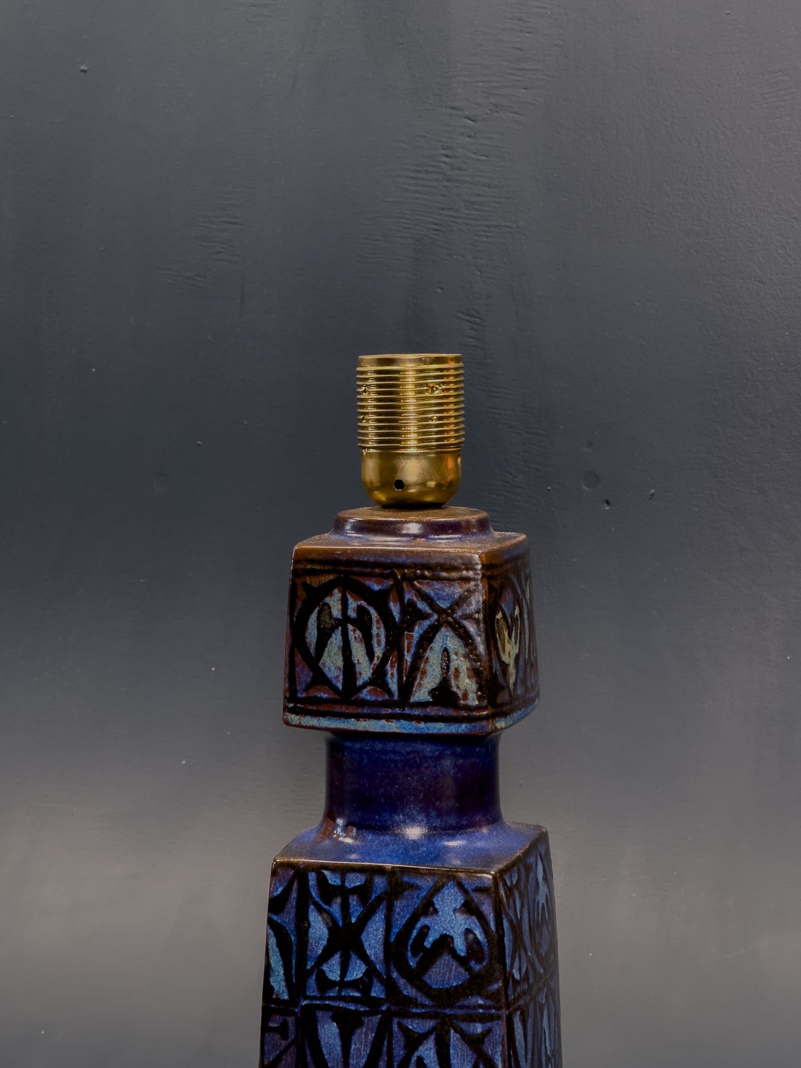 Nils Thorsson Ceramic Table Lamp for Royal Copenhagen Denmark 1960’s