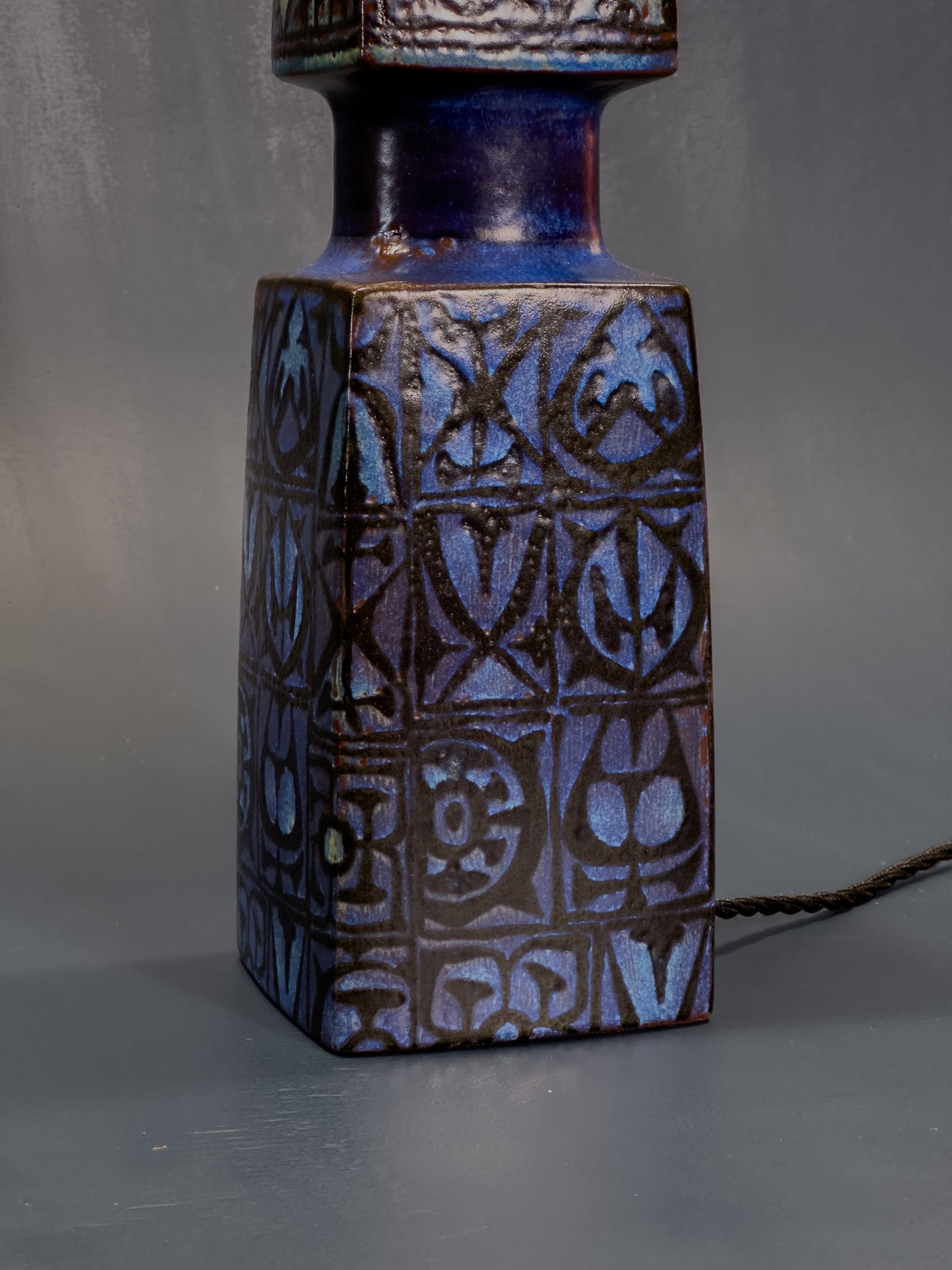 Nils Thorsson Ceramic Table Lamp for Royal Copenhagen Denmark 1960’s