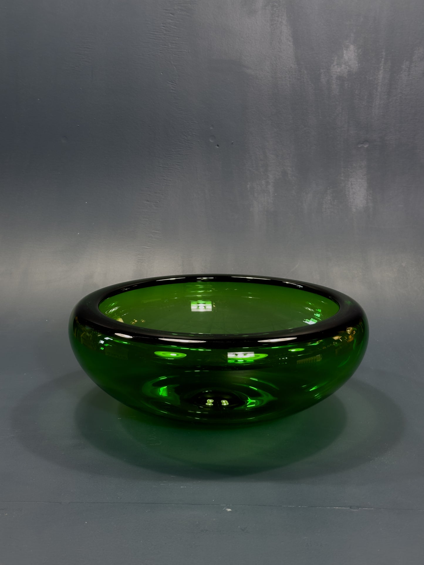 Green Glass Bowl by Per Lutken for Holmegaard