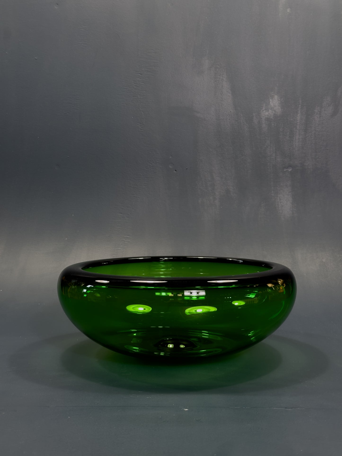 Green Glass Bowl by Per Lutken for Holmegaard