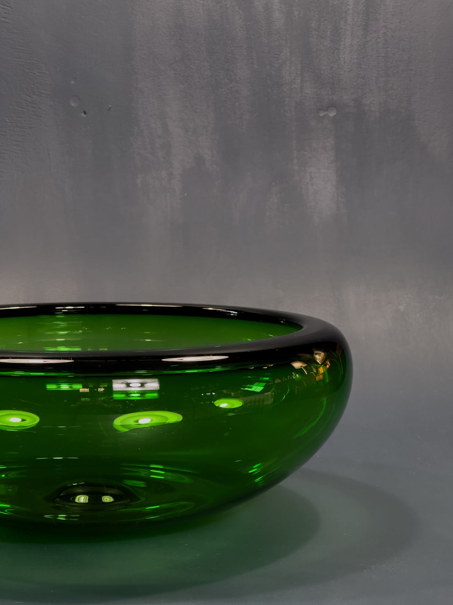 Green Glass Bowl by Per Lutken for Holmegaard