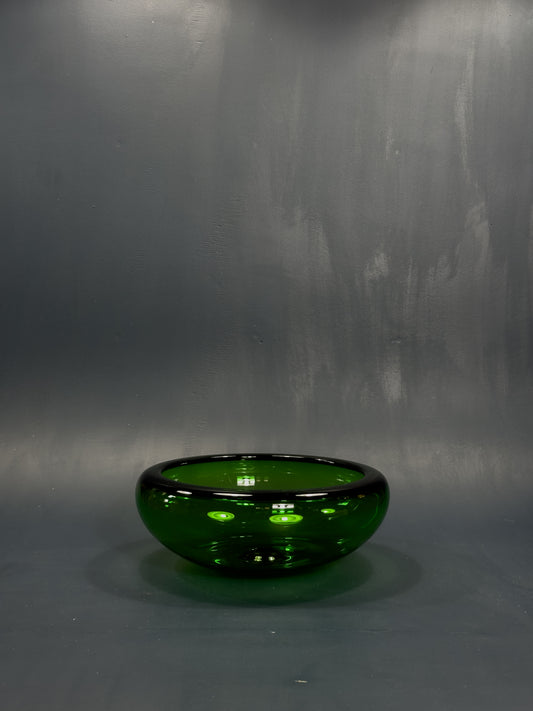 Green Glass Bowl by Per Lutken for Holmegaard