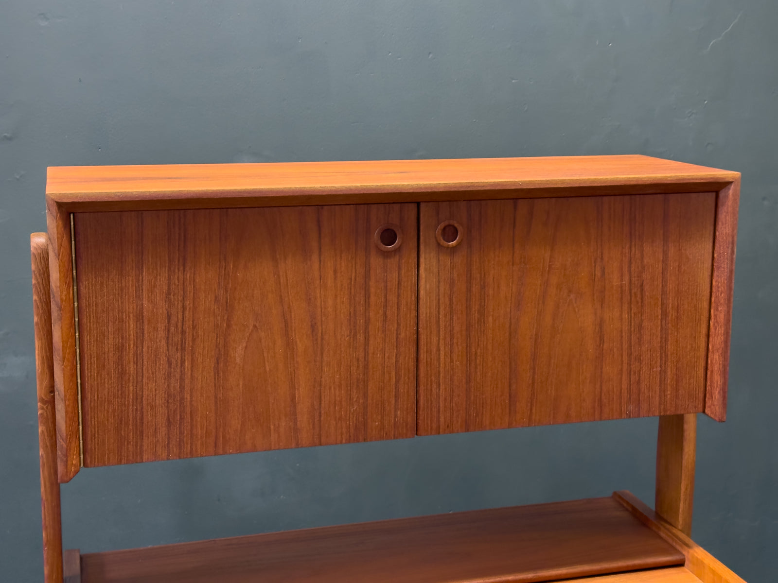 Poul Volther Teak Sideboard with Hidden Vanity and Desk