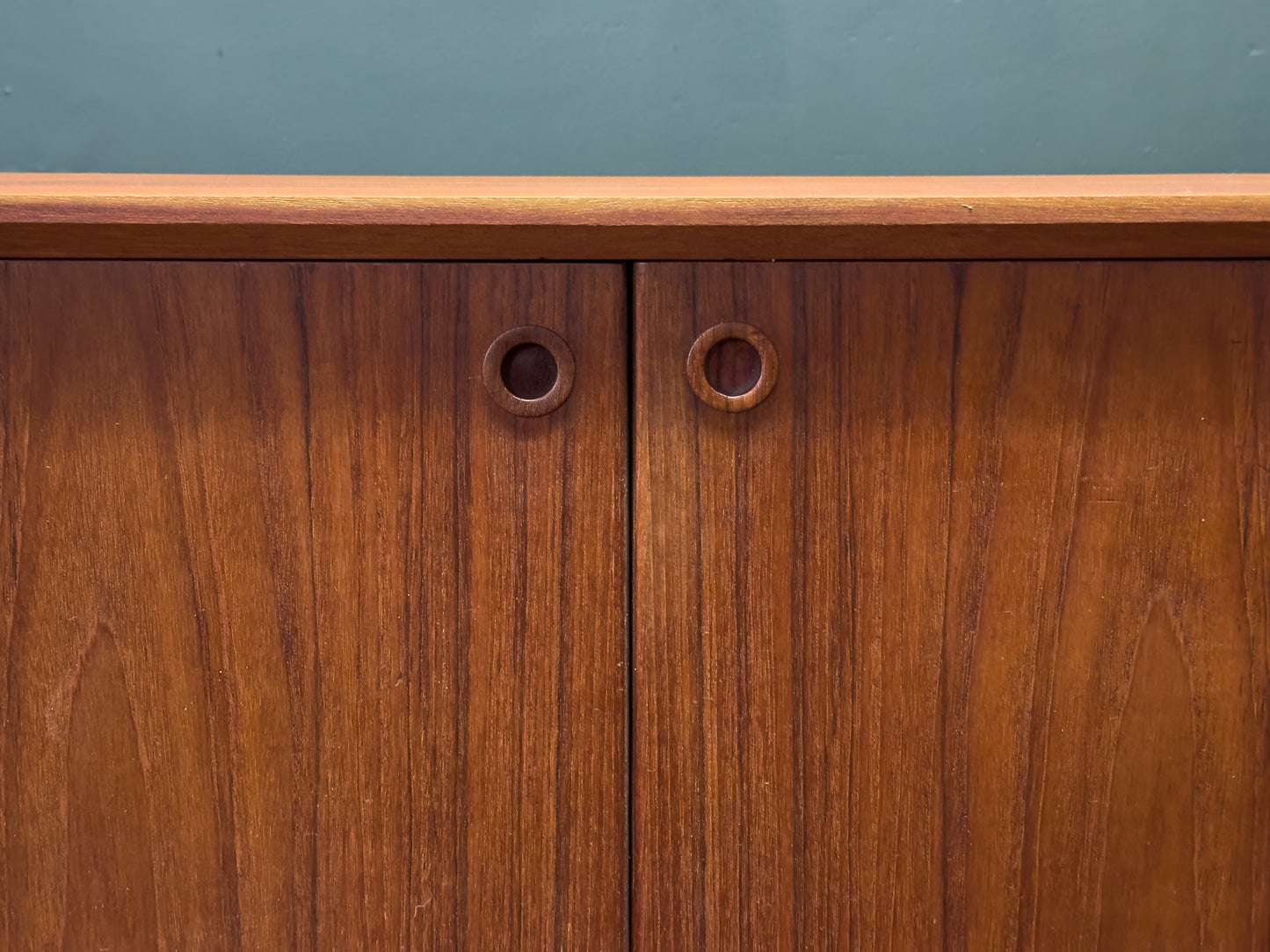 Poul Volther Teak Sideboard with Hidden Vanity and Desk
