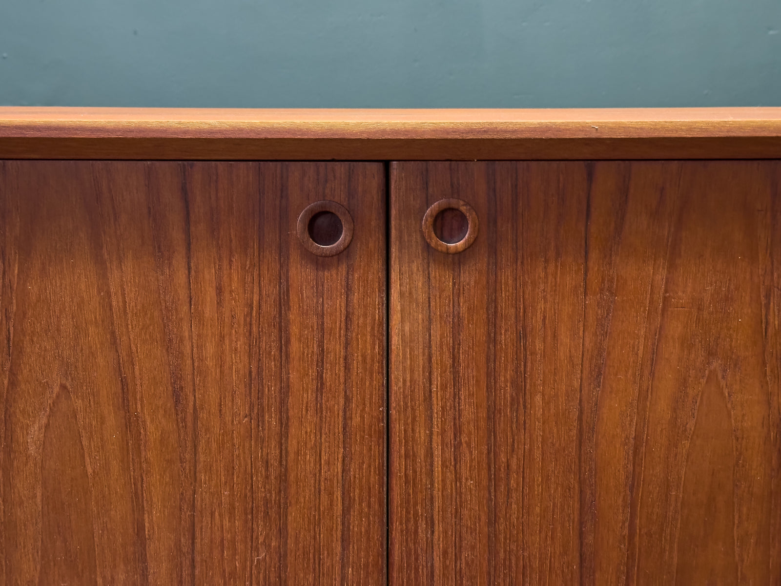 Poul Volther Teak Sideboard with Hidden Vanity and Desk
