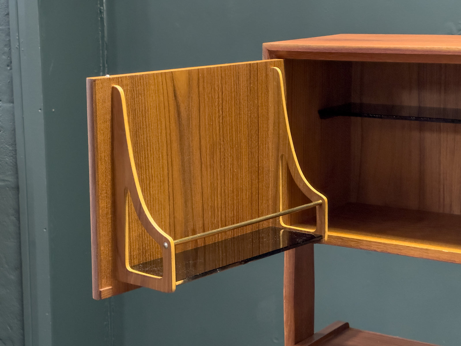 Poul Volther Teak Sideboard with Hidden Vanity and Desk