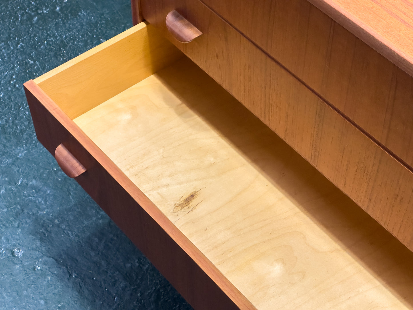 Poul Volther Teak Sideboard with Hidden Vanity and Desk