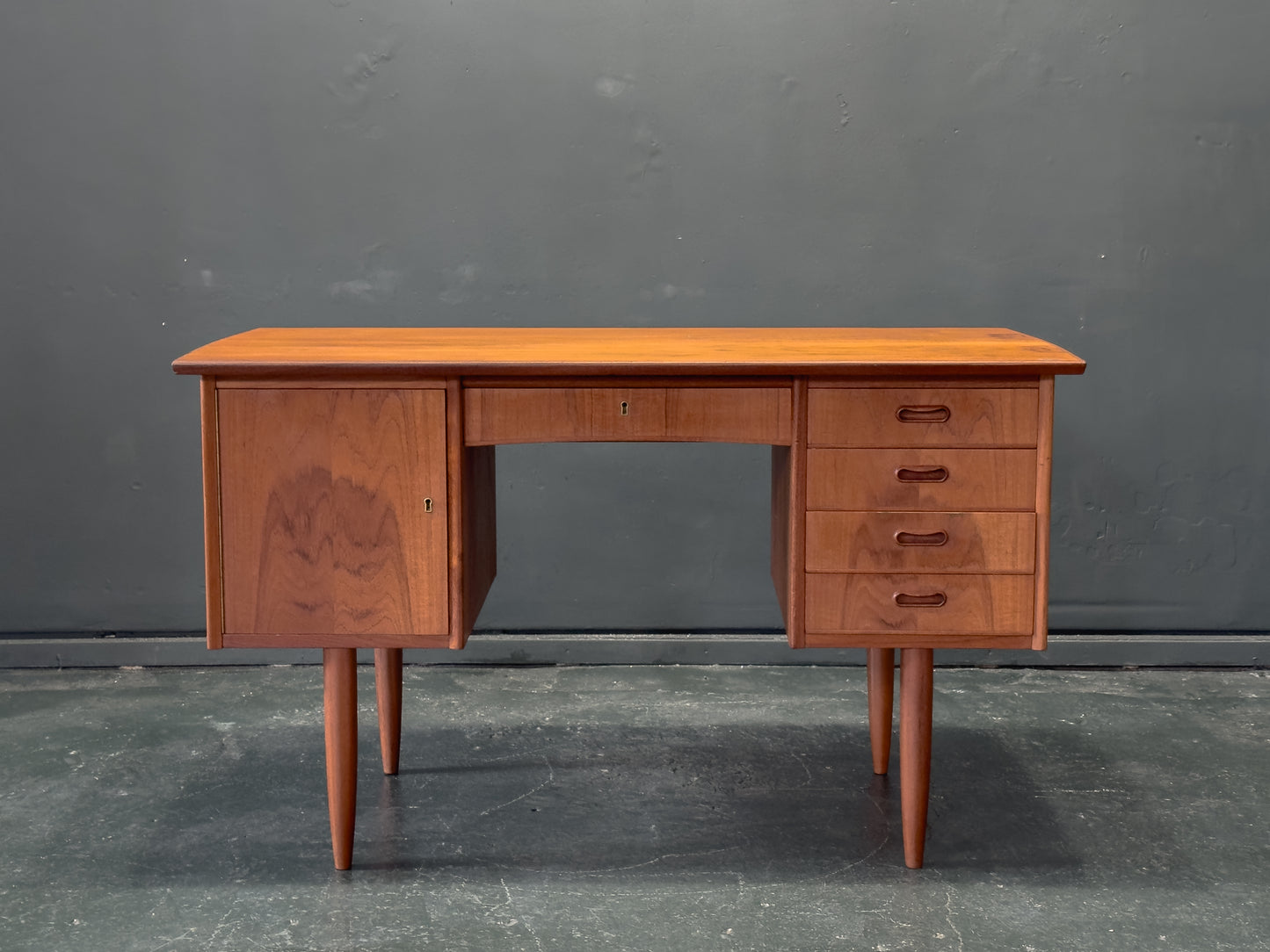Teak Desk with Storage Units