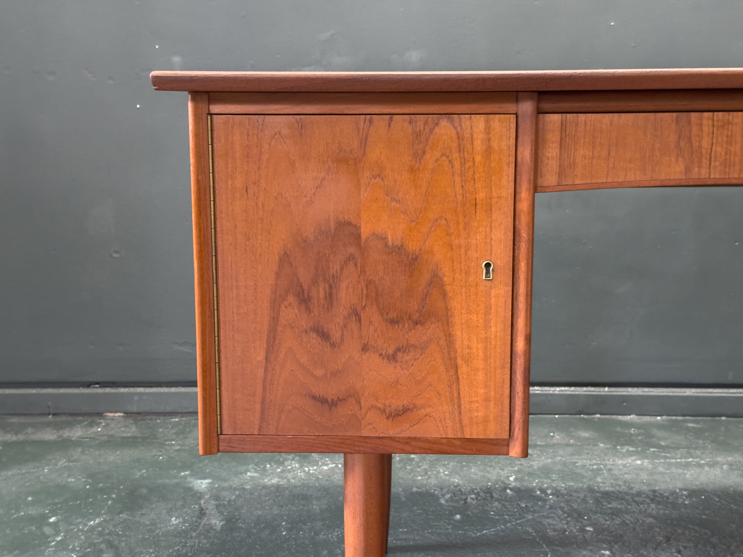 Teak Desk with Storage Units