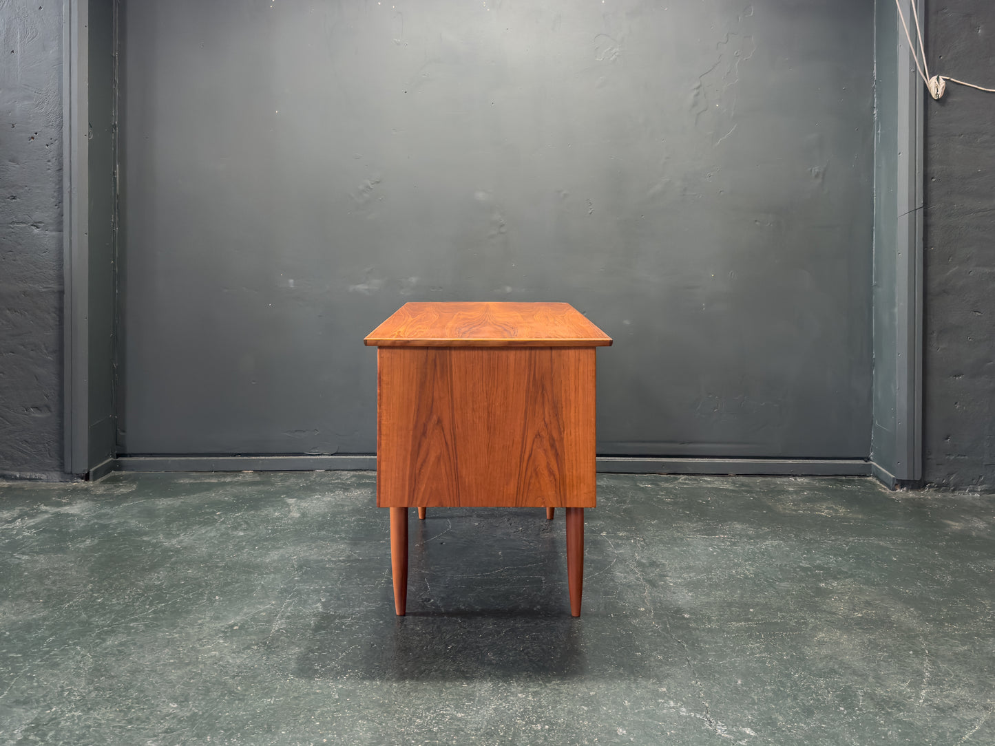 Teak Desk with Storage Units