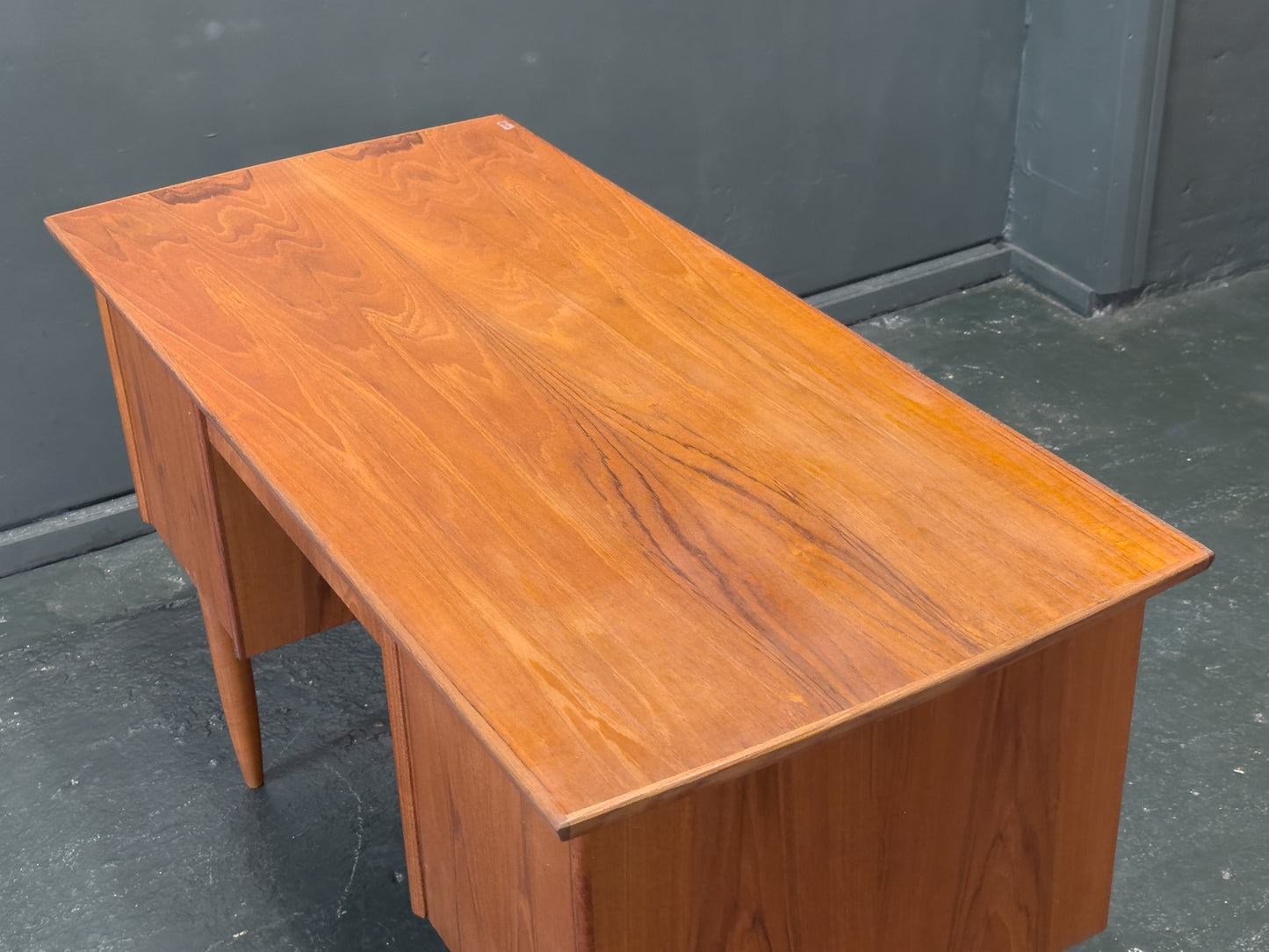 Teak Desk with Storage Units